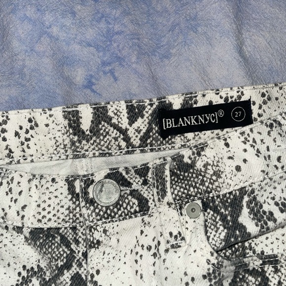 Denim snakeskin mini skirt - Picture 4 of 4